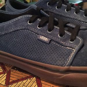 LIKE NEW Blue Suede Vans